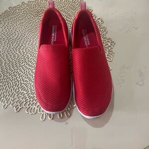 Red Slip-On Sneakers